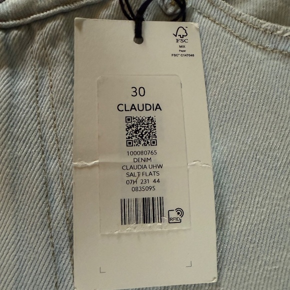 Dynamite Light Blue High Rise Women Jeans - Picture 7 of 8